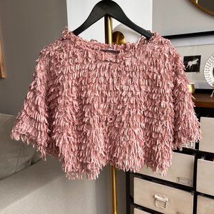 Zara feather top